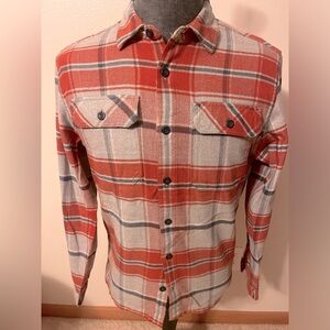 Patagonia Small Flannel Orange Slim fit